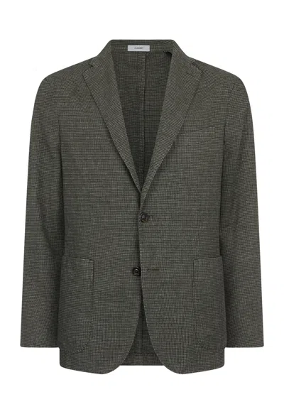 Boglioli Garment Dyed Blended Cotton K-jacket In Green