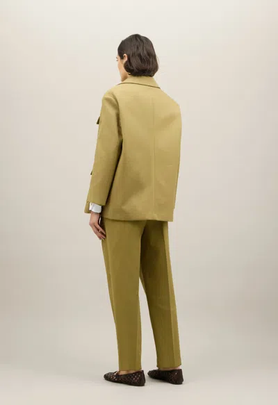 Boglioli Double Cotton Drill Sahara Overjacket In Green