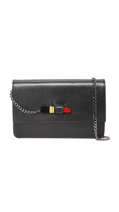 Yazbukey 'sealed With A Lipstic' Pouch In Black
