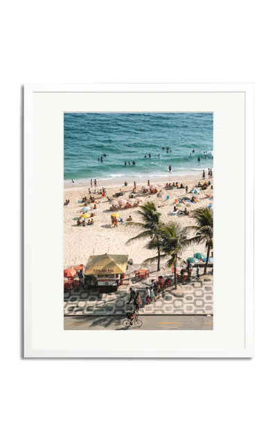 Sonic Editions Exclusive Ipanema Beach Affair Framed Photography Print In Multi