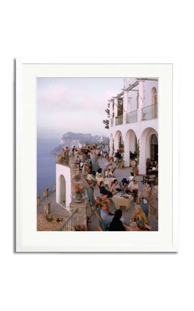 Sonic Editions Exclusive Capri Cafe Framed Photography Print In Multi
