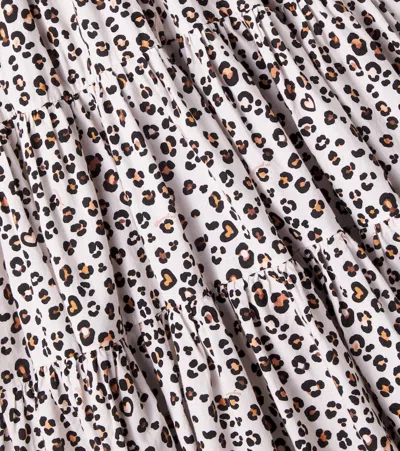 Monnalisa Leopard-print Dress In Neutrals