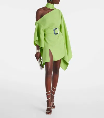 Taller Marmo Taylor Asymmetric One-shoulder Kaftan In Green