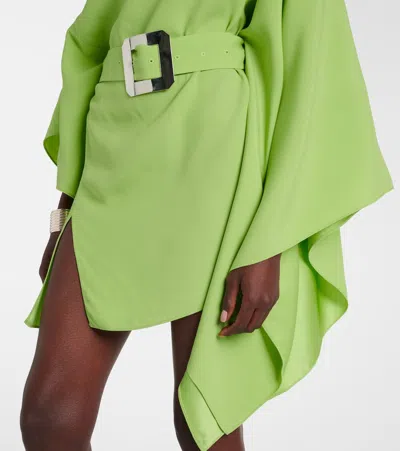 Taller Marmo Taylor Asymmetric One-shoulder Kaftan In Green