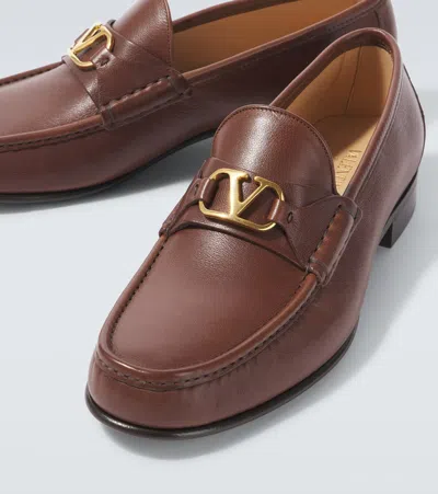 Valentino Garavani Vlogo Signature Loafer In Brown
