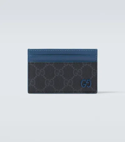 Gucci Gg Canvas Card Holder In Neutral