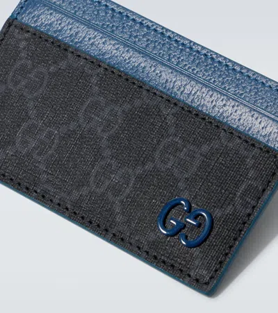 Gucci Gg Canvas Card Holder In Neutral