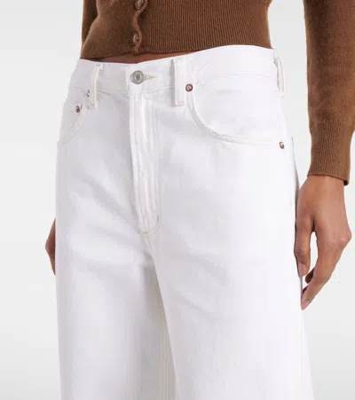 Agolde Ca\n\nstraight Jeans With Low Crotch Fran In White