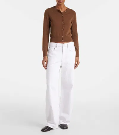 Agolde Ca\n\nstraight Jeans With Low Crotch Fran In White