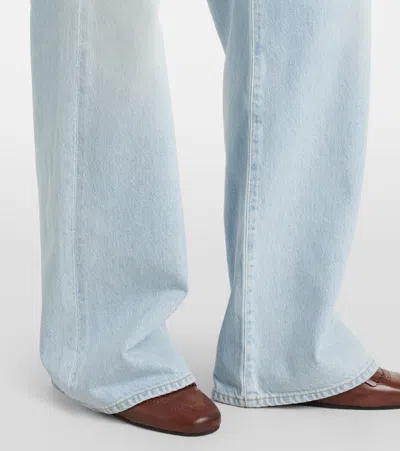 Agolde Harper High-rise Wide-leg Denim Trousers In Blue