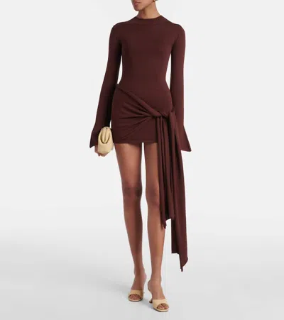 Amina Muaddi Lupita Leather Pedestal Mule Sandals In Beige