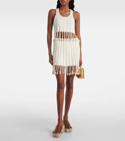 PAULA'S IBIZA PETAL 80皮革草编坡跟鞋