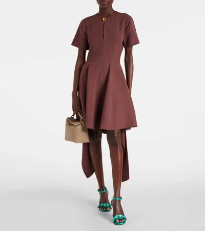 Loewe X Paula's Ibiza Calfskin Flower Heeled Sandals 90 In Blue