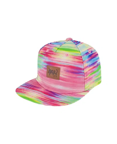 Deux Par Deux Girls' Printed Cap - Baby In Multicolored