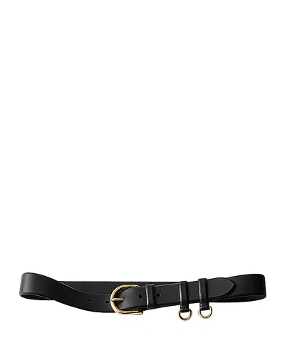 Prada Leather Belt In Black