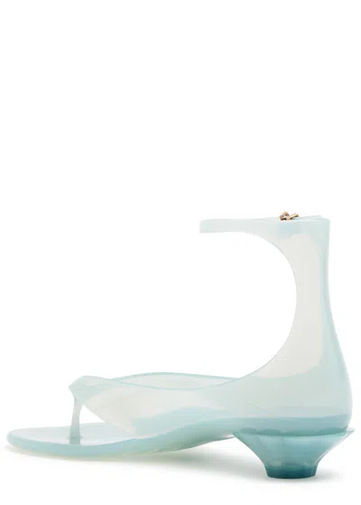 Chloé Chloe Women Pastel Light-blue Tpu Chloe Jelly Thong Sandals In Spearmint