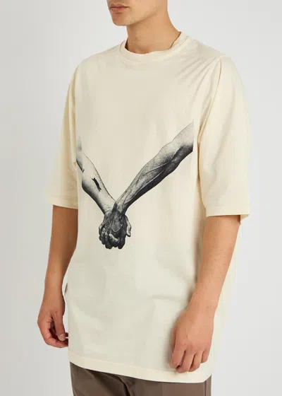 Rick Owens Jumbo Ss Maxi T-shirt In Neutrals