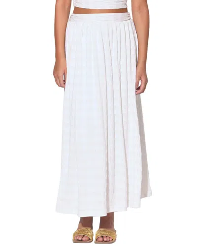 Walter Baker Audrina Textured Maxi Skirt In White