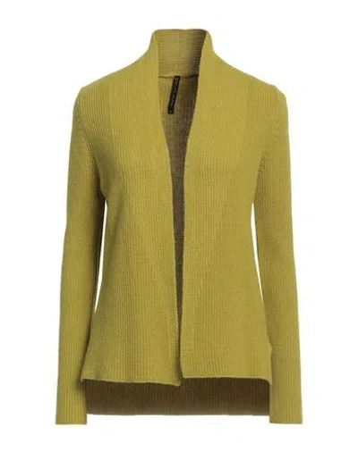 Manila Grace Woman Cardigan Lime Green Size Xs Polyamide, Wool, Viscose, Cashmere In Green