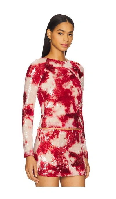 Kim Shui Sequin Top In Pattern