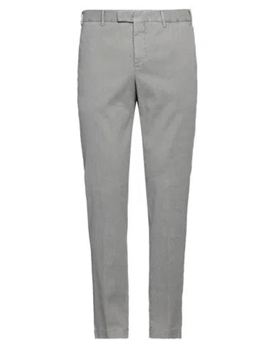 Pt Torino Man Pants Grey Size 34 Polyester, Wool, Elastane In Grey