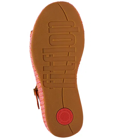 Fitflop Women's Platform Woven Wedge Sandals In Multi