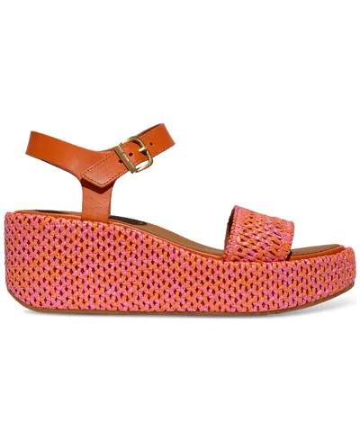 Fitflop Women's Platform Woven Wedge Sandals In Multi