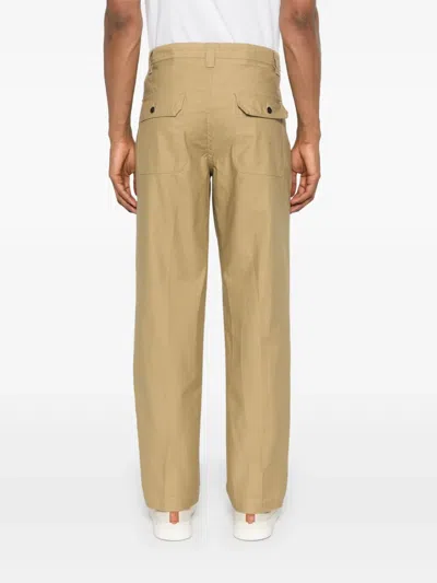 Incotex Cotton Trousers In Neutrals