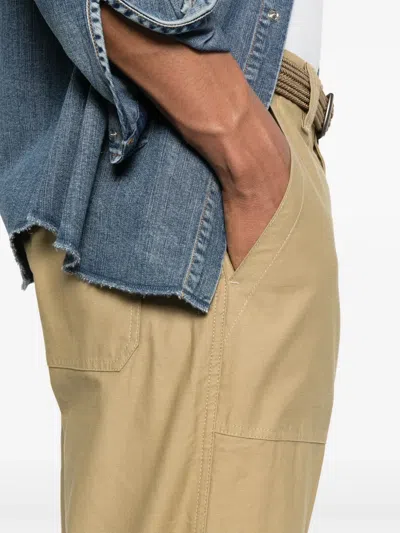 Incotex Cotton Trousers In Neutrals