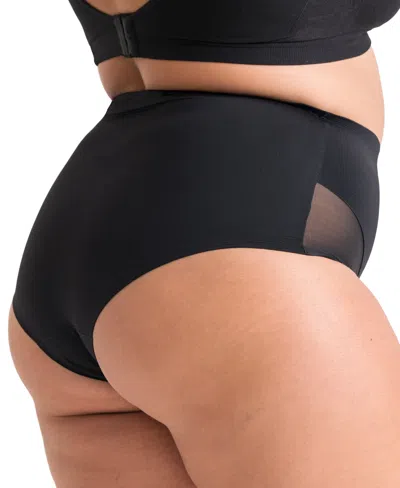 Shapermint Essentials Women's Mesh Shaper Brief 51001 In Black