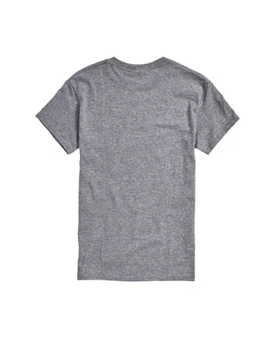 Airwaves Men's Peanuts Snoopy Flag Fireworks Short Sleeve T-shirt In Gray