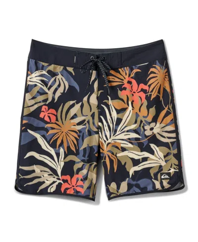 Quiksilver Men's Surfsilk Scallop 19 Boardshorts In Black