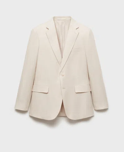 Mango Men's Stretch Fabric Super Slim-fit Suit Jacket In Neutral