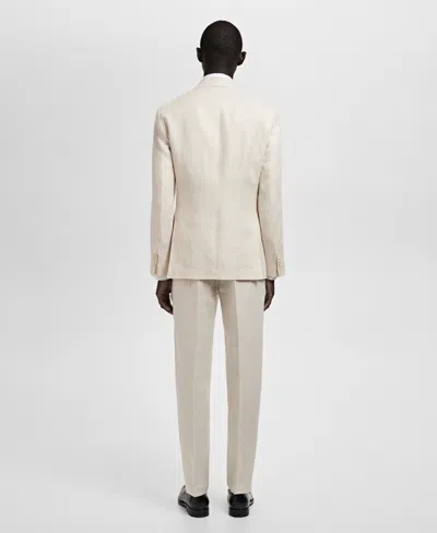 Mango Men's Stretch Fabric Super Slim-fit Suit Jacket In Neutral