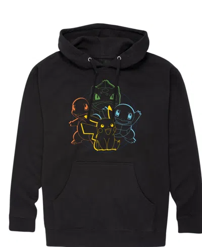 Airwaves Men's Pokemon Character Group Pullover Hoodie In Black