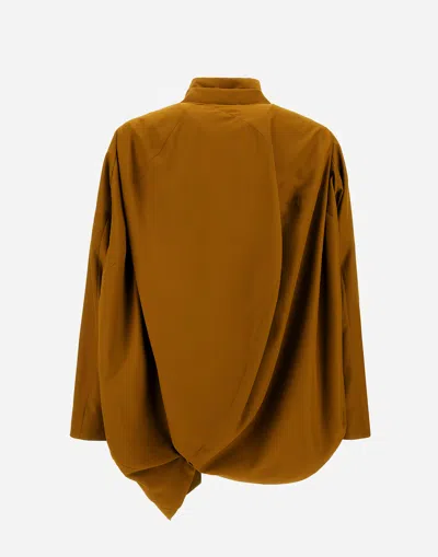 Herno Globe Blazer In Post-consumer Recycled Poly In Gold