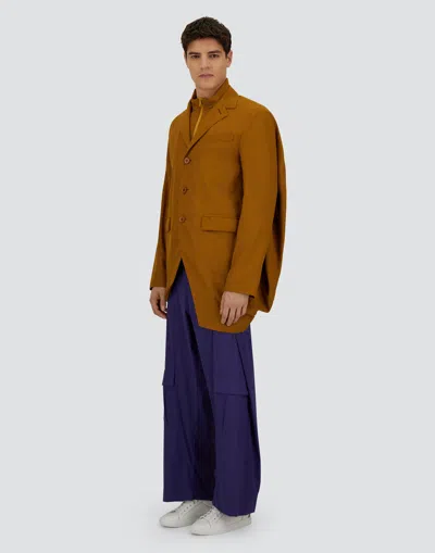 Herno Globe Blazer In Post-consumer Recycled Poly In Gold