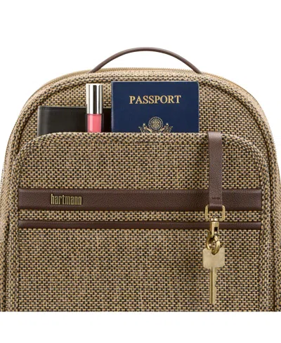 Hartmann Tweed Travel Backpack In Tweed,natural Leather