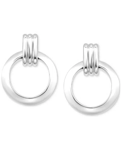 Giani Bernini Doorknocker Drop Earrings (3/4") In 18k Gold-plated Sterling Silver (also In Sterling Silver), Exclu In Silver