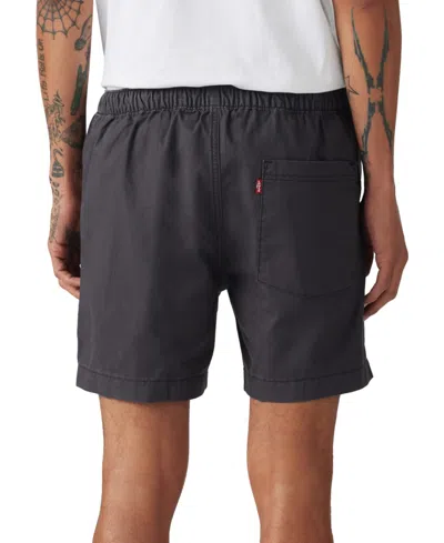Levi's Men's Xx Chino Easy Cotton Linen 6" Drawstring Shorts In Black