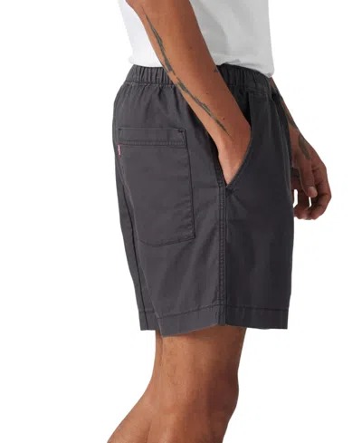 Levi's Men's Xx Chino Easy Cotton Linen 6" Drawstring Shorts In Black