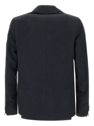 Officine Generale Nehemiah Single-breasted Blazer In Black
