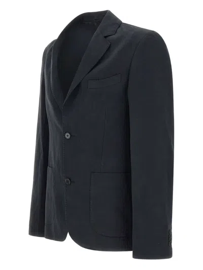 Officine Generale Nehemiah Single-breasted Blazer In Black