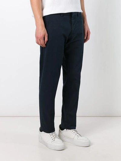 Shop Ami Alexandre Mattiussi Chino Trousers In Blue