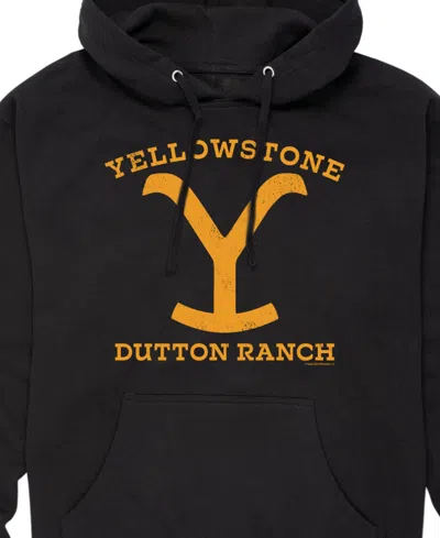 Airwaves Men's Yellowstone Dutton Ranch Pullover Hoodie In Black