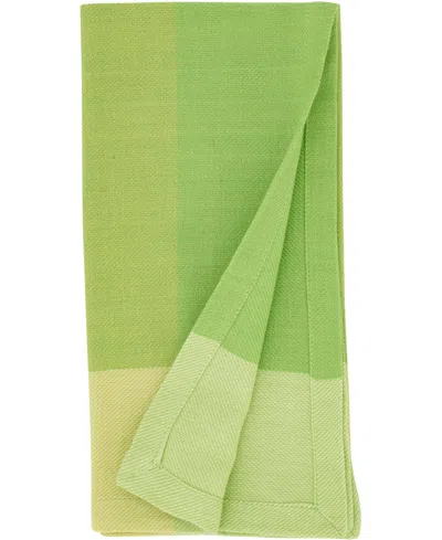 Saro Lifestyle Playful Polka Dot Cotton Placemats And Napkins, Set Of 8 In Green