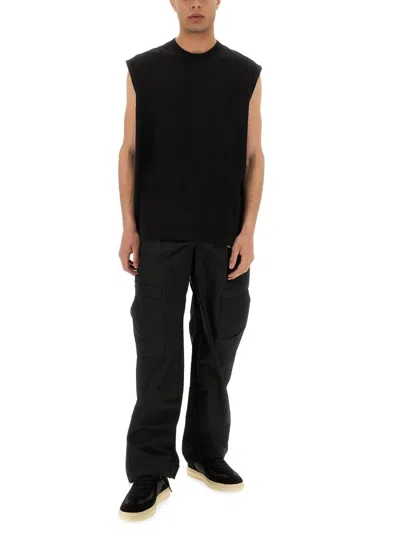 Represent Stretch Nylon Cargo Pant With Pockets In Black