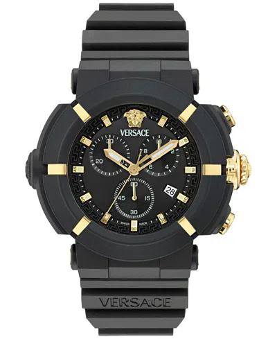 Versace Real Active Chrono 45mm In Black