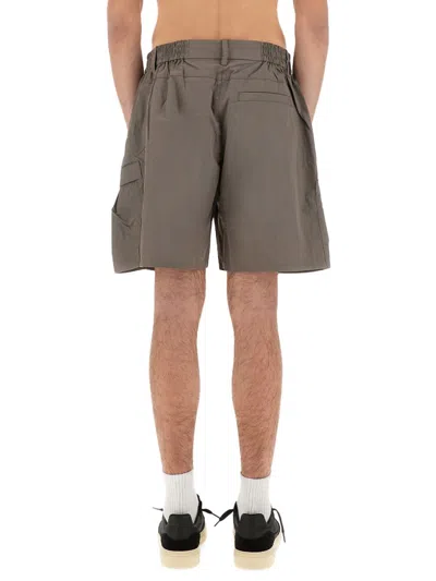 Represent Tech Cargo Shorts Side Pockets In Dove