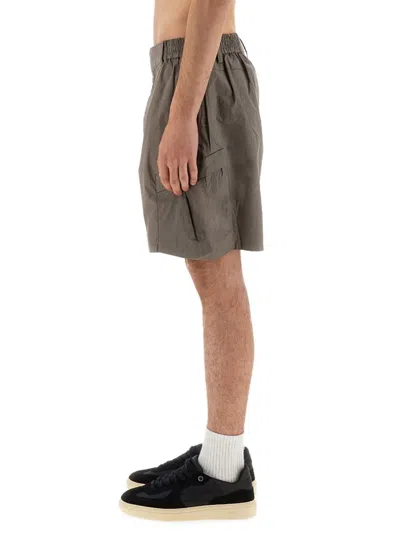 Represent Tech Cargo Shorts Side Pockets In Dove